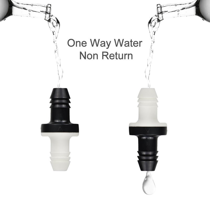 BBTUS 3/8" 10mm Inline vacuum Barbed Check Valve,1Pcs/ 2Pcs /5Pcs ABS One Way Water Non-Return Breather Check Valve for Fuel Gas Liquid Air - Image 3